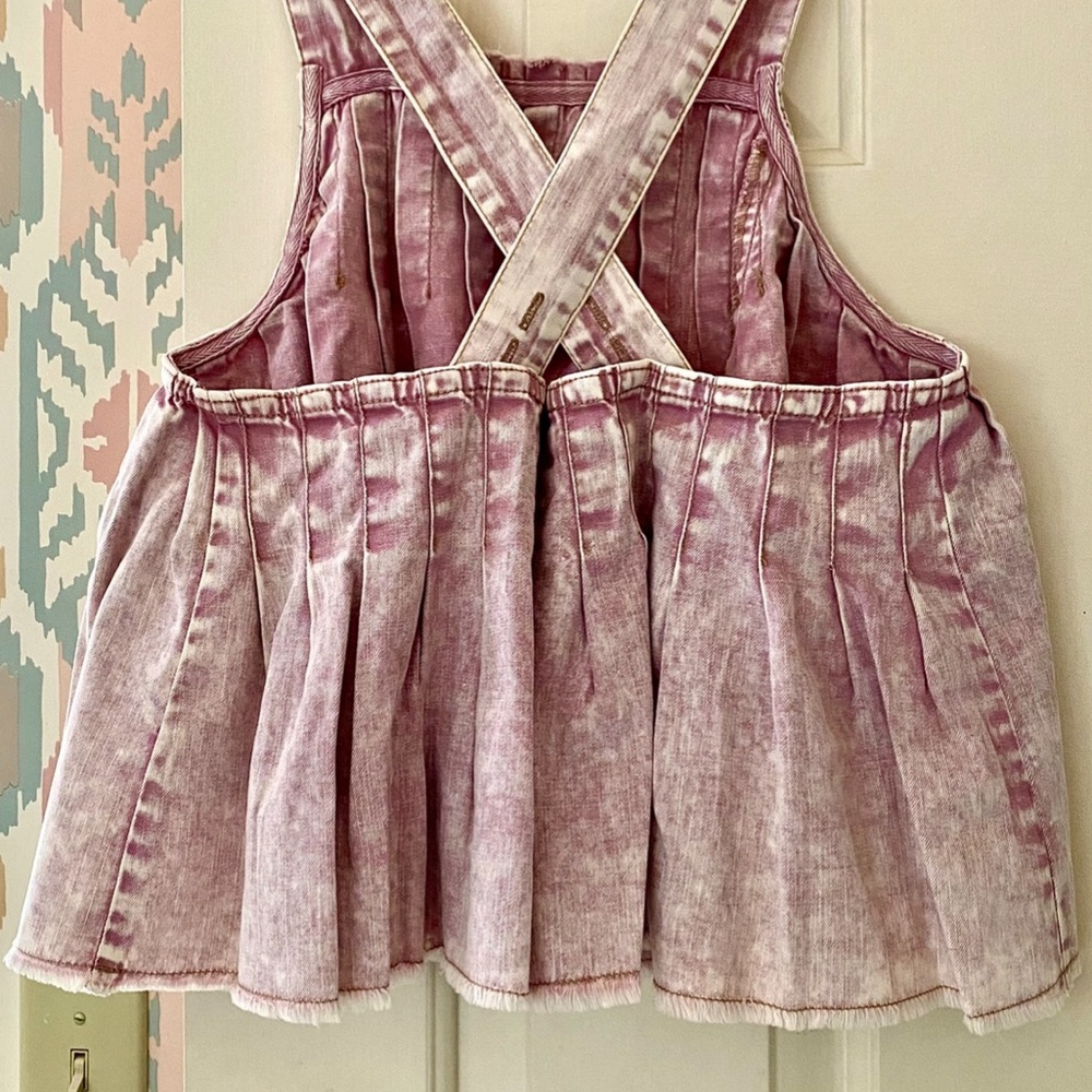 🌺🎉HP🎉🌺 NWT Free People Marina Babydoll Denim Top - Picture 15 of 16
